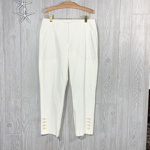 Brunello Cucinelli White Cotton Pants Size 6 — perfect for spring! 🌸